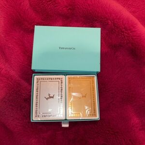 Tiffany & Co. Gold and Cream Card Deck Set Made for Draft Kings